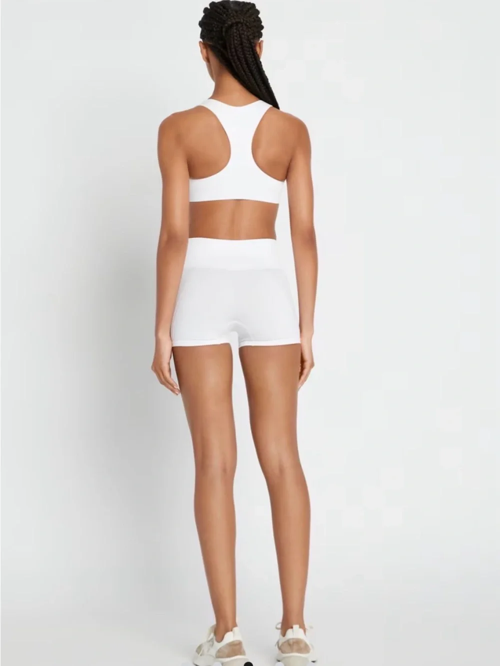 Tory Burch Sport Seamless Short White Compression Bike Short NWOT Sz S 0-2